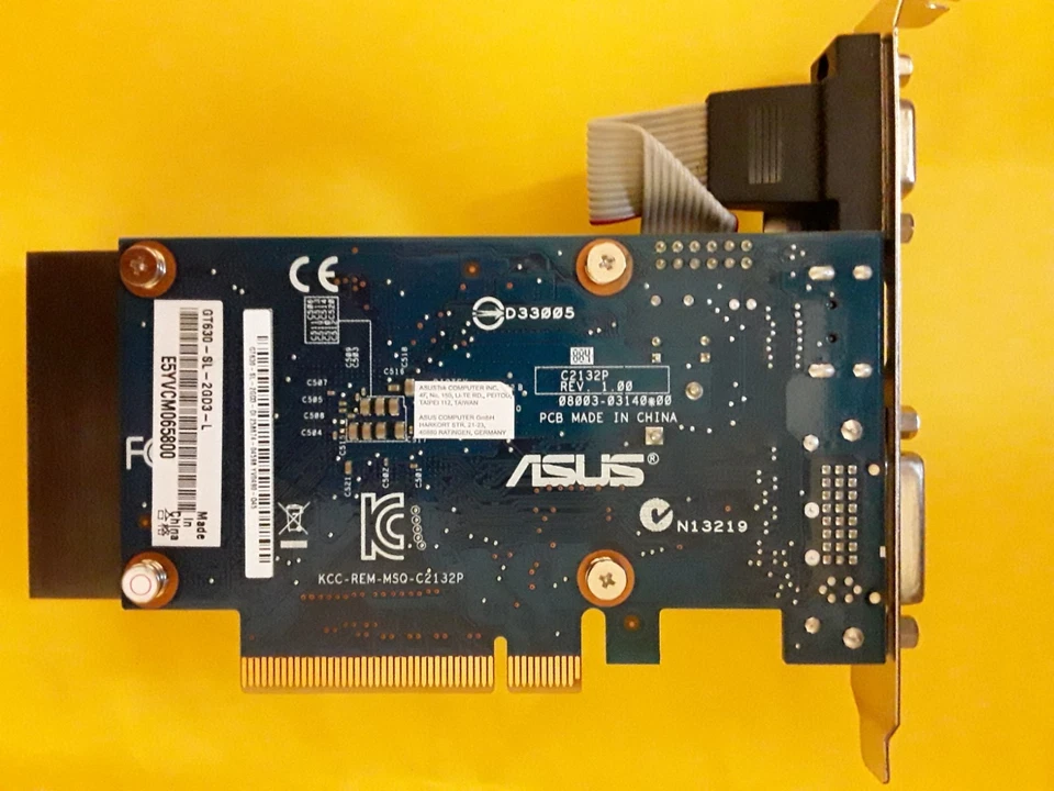 ASUS NVIDIA GEFORCE GT630-SL-2GD3-L 2GB GDDR3 GRAPHICS CARD - Image 2 of 3