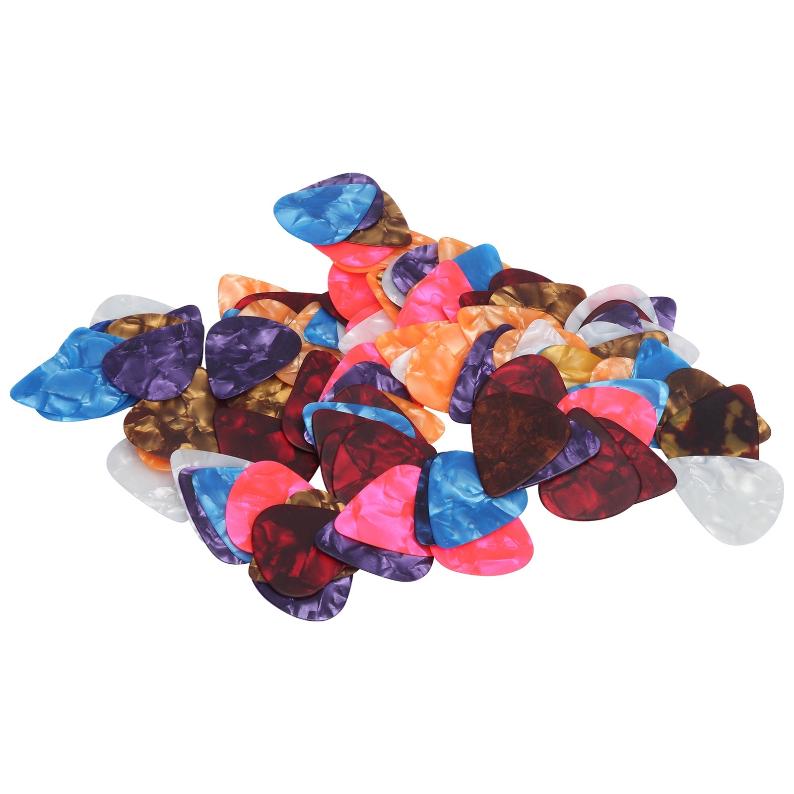 100Pcs Guitar Picks Colorful Celluloid Finger Protection Tool For Music Lovers