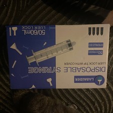 Disposable syringes luer lock tip with cover 50 pack