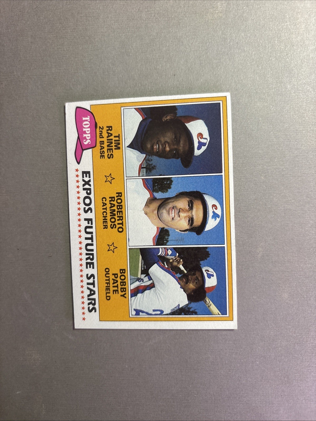 1981 Topps - Future Stars Tim Raines, Bobby Ramos, Bob Pate #479 (RC)
