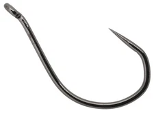 Owner Black Fishing Hooks Barbless No Escape V Bend Super Needle Point 4306-121