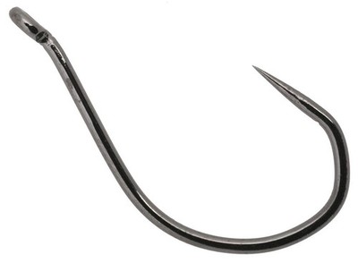 Owner Black Fishing Hooks Barbless No Escape V Bend Super Needle Point 4306-111