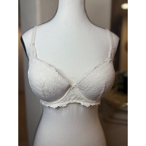 Victoria's Secret PINK Wink Push-Up Balconette Bra White Size 34D