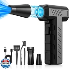 CAGIWIRU Compressed Air Duster -Mini Blower Turbo Fan,150000RPM Cordless Elec