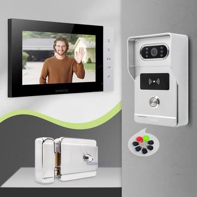 HOMSECUR HD Video Doorphone Intercom Door Bell Card Access Monitoring Security