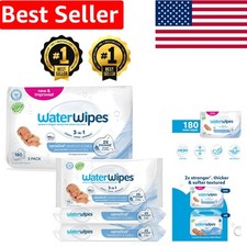 180 Count Hypoallergenic Baby Wipes - 3-Packs of Pure, Plant-Based Gentle Care