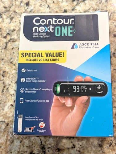 CONTOUR NEXT ONE Blood Glucose Monitoring System All-In-One-Kit for Diabetes-NEW