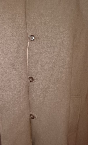 Vintage Wollmantel Cape Umhang Grau Gr. L - Bild 7 von 13