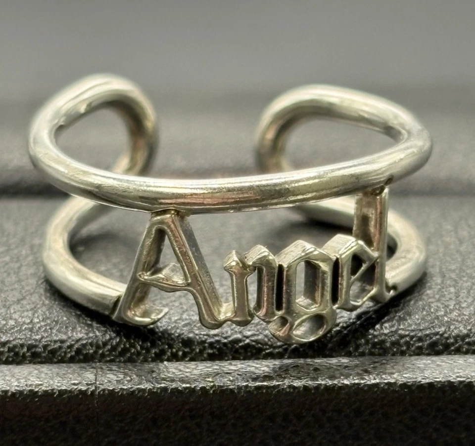 Pandora Sterling Silver “Angel” Ring Open Size 7.5 ALE W16 - Image 4 of 4