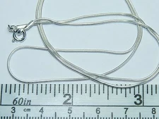 Sterling Silver, 20 Inch Chain Necklace Perfect for small to med size Pendants.