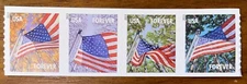 Scott US 4770-4773 Forever Flags For All Seasons Coil Strip (4), MNH
