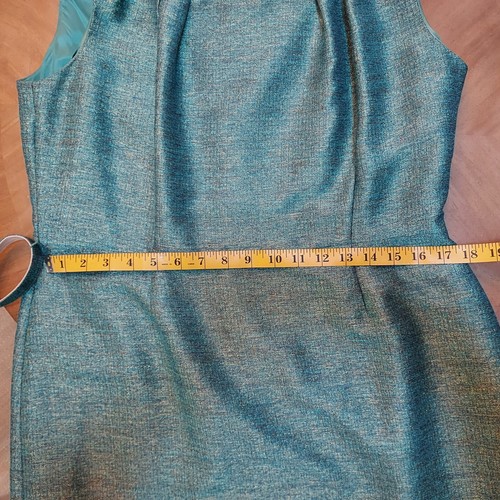 Gorgeous Antonio Melani Genuine Golden Green Dress - Size 14 - Picture 15 of 19