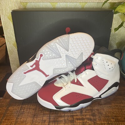 Brand New Jordan 6 Retro Carmine 2021 men\'s white size 11.5 Jordan 6 Retro OG  main image 3