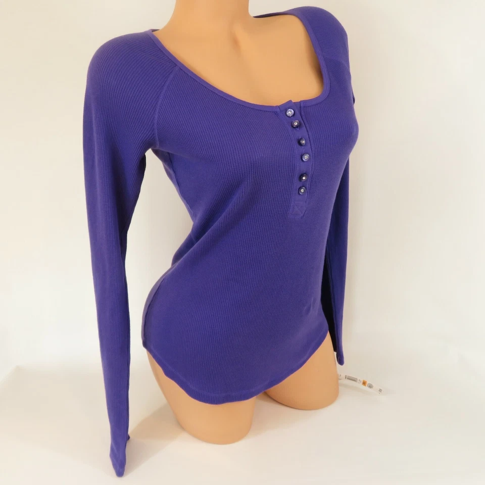 Top Jenni Waffle Talla S Púrpura Tejido Cuello Redondo Gema Botones Nuevo con Etiquetas $30 Foto 3 de 4
