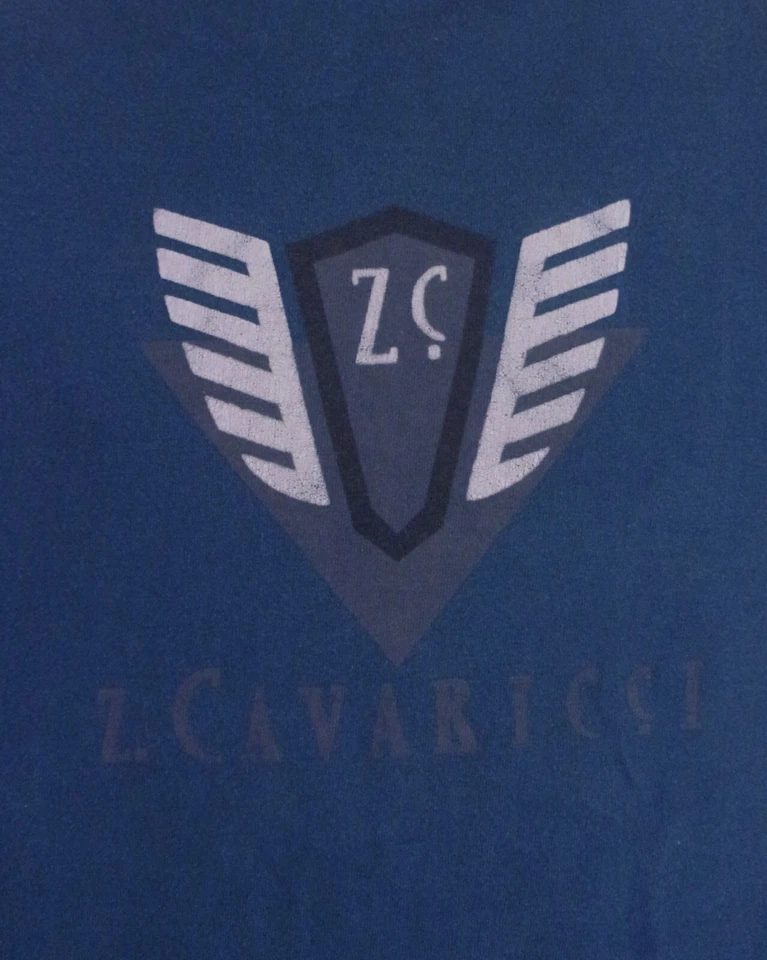 Camiseta de Colección Años 80 90 Z. Cavaricci Jeans LS Camiseta ZC Deletrear Logo EE. UU. TALLA M Foto 2 de 4
