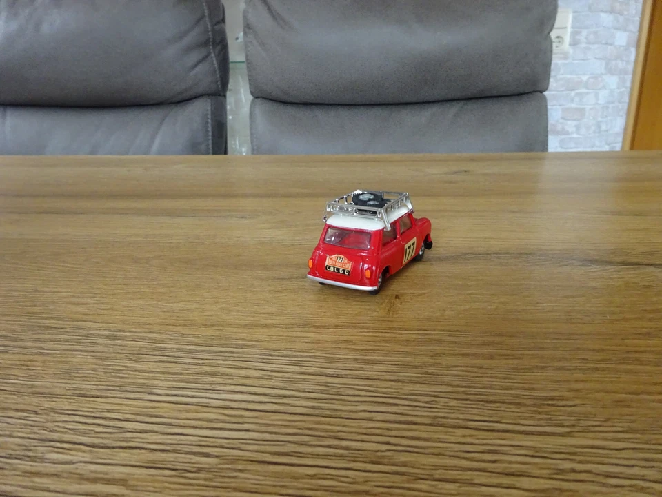 Corgi Toys 339 Mini Cooper Ralley 'Monte Carlo 1967' 60er Jahre Corgi Rarität - Bild 3 von 4