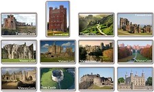 FRIDGE MAGNET - UK CASTLES - (Various Design) --- Large British 