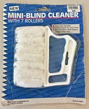 MINI BLIND CLEANER Window Venetian 7 Rollers Dusting Cleaner Tool Duster Brush