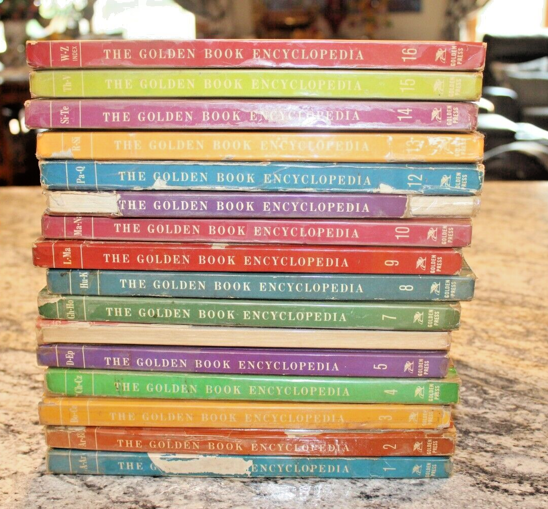 Vintage The Golden Book Encyclopedia - 1960 Volumes 1 - 16
