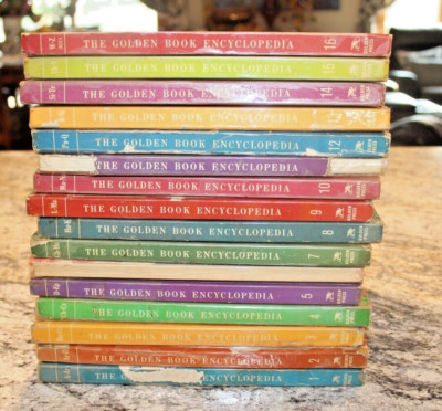 Vintage The Golden Book Encyclopedia - 1960 Volumes 1 - 16