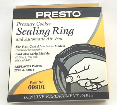 #ad #ad 09901 Presto 6 Qt pressure Cooker Replacement Sealing Ring Gasket $15.54