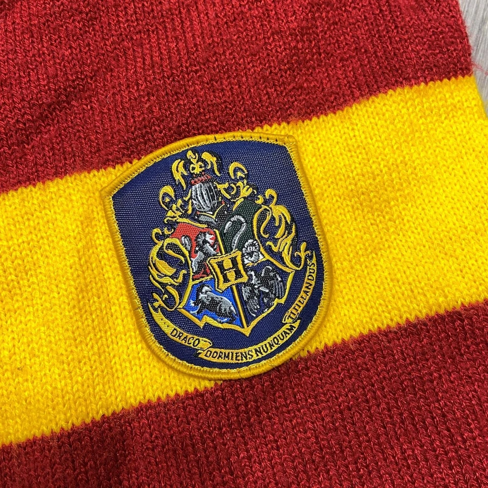 HARRY POTTER Hogwarts Flecos Borlas Granate/Dorado Gryffandor Tejido Bufanda Talla Única Foto 4 de 4