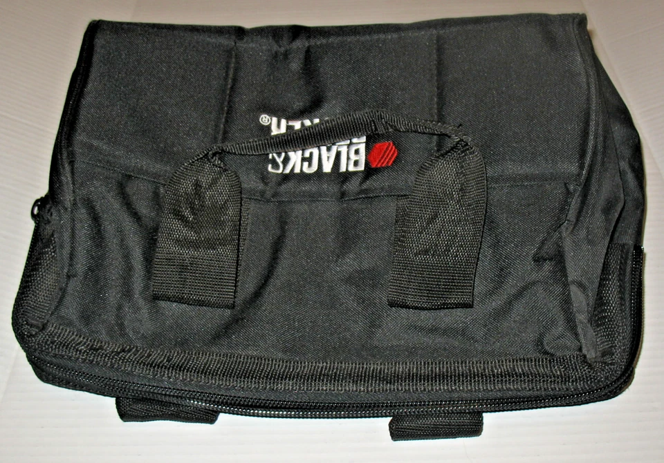 Black & Decker Shop Tool Box Storage Bag Zip Top Heavy Duty Approx 11"x15"x7" - Image 3 of 4