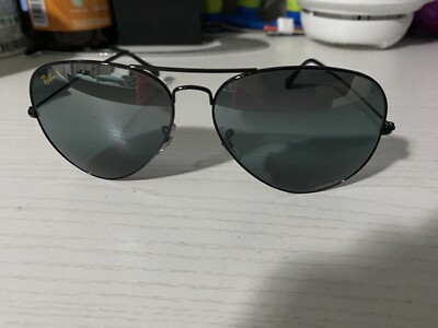 Ray-Ban RB3025 002/58 Aviator Classic Black Sunglasses Blue