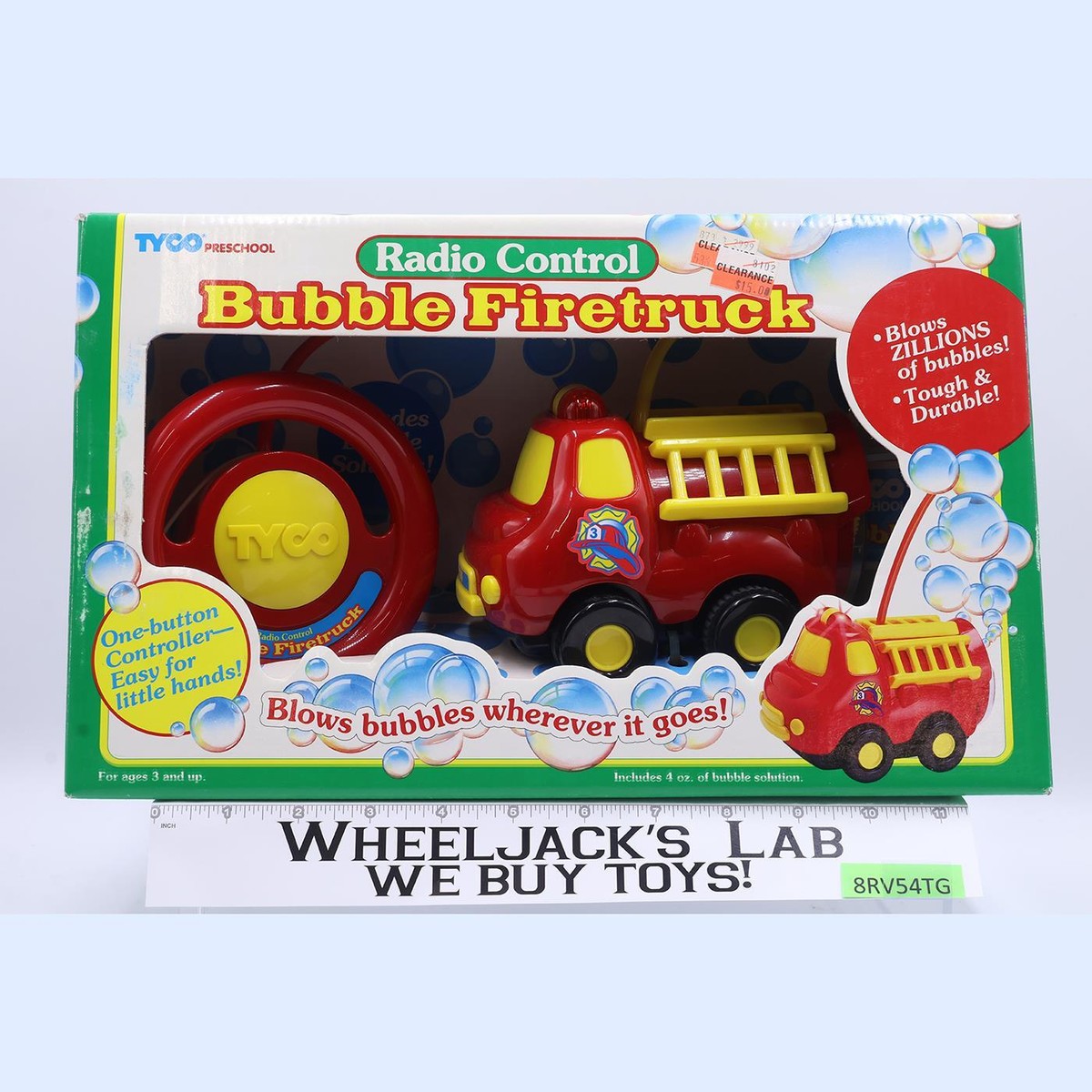 Radio Control Bubble Firetruck RC Toy Car 1997 Tyco NEW SEALED | eBay