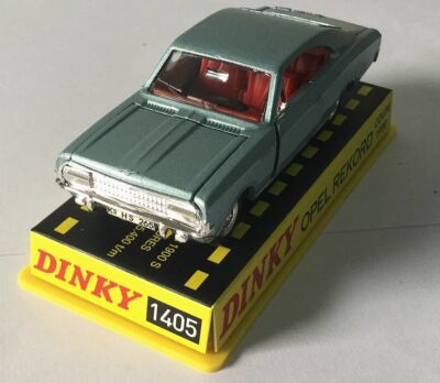 Dinky Toys / Atlas - OPEL REKORD COUPE 1900 gris bleu métallisé 1405
