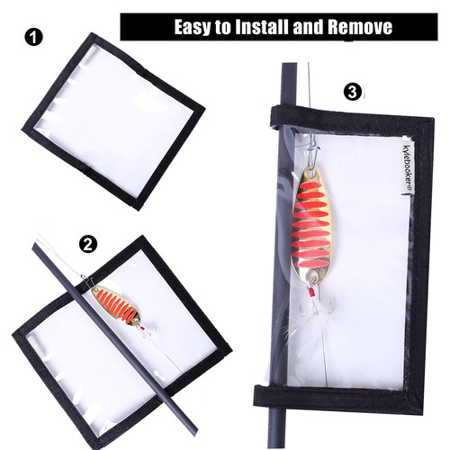 Fishing Lure Wraps includes 4 Pack lure cover, lure protector,Lure Cover Jacket - Picture 3 of 12