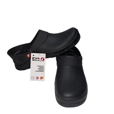 NWT Eva Walk Slide On Clogs Women's Size 9 Nonslip Bistro Chef Clog Black