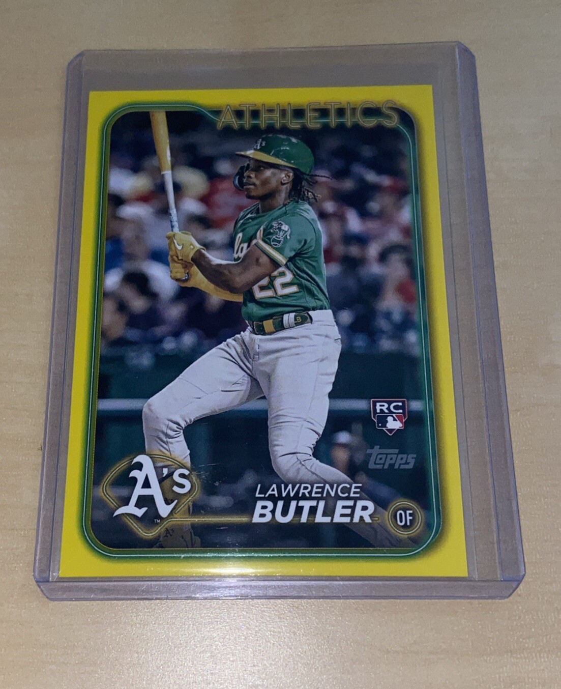 2024 Topps Series 2 Baseball Lawrence Butler #676 Yellow Border Hanger Exclusive