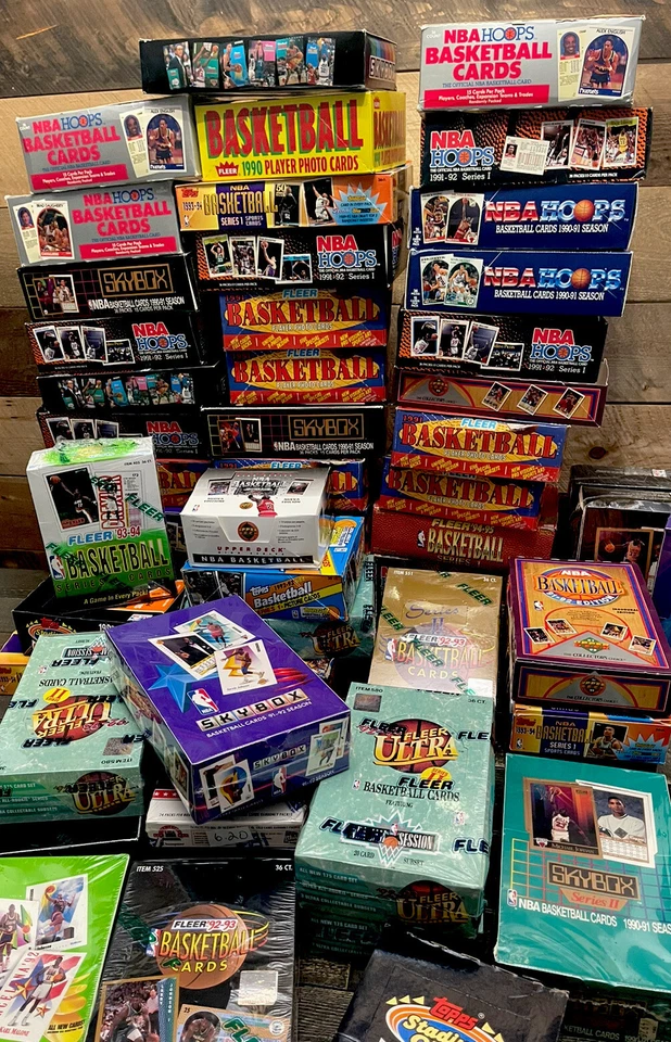 LOTE DE PAQUETES DE TARJETAS DE BALONCESTO ANTIGUAS NUEVAS SIN ABRIR Michael Jordan Card Bonus Foto 3 de 4