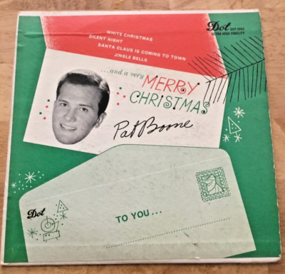 PAT BOONE''And A Very Merry Christmas''US 45''EP 4 songs Play tested VG+s