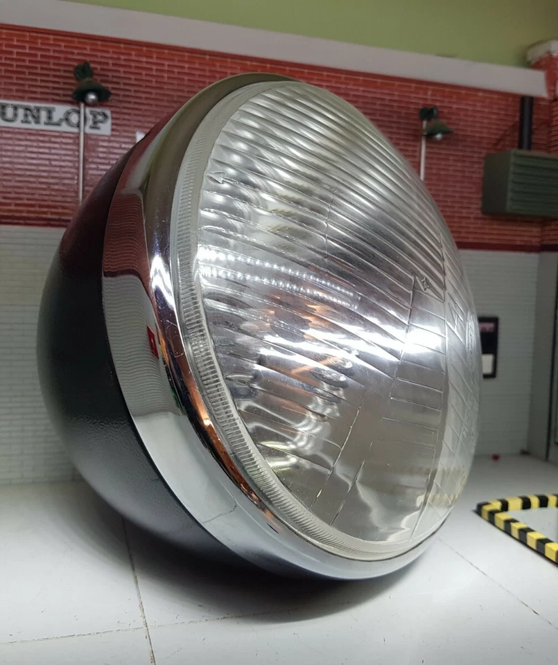 Lotus Seven Caterham Kit Oldtimer komplett 7" Scheinwerfer HeadLight schwarz chrom - Bild 3 von 4