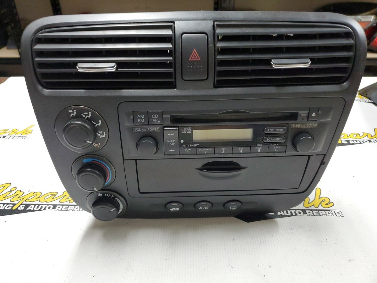 2005 Honda Civic Radio, CD Player, And Climate Controls (12D) | eBay