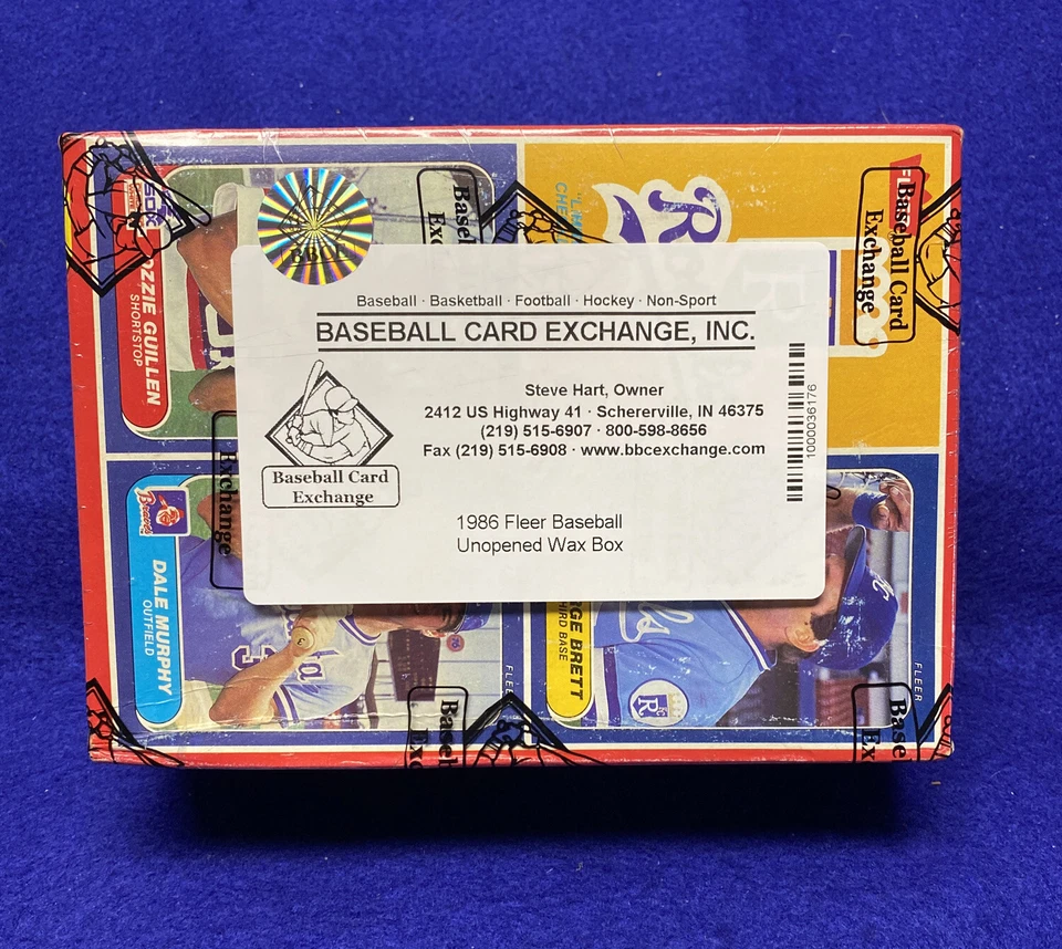 1986 Fleer нераспечатанная бейсбольная восковая упаковка коробка BBCE запечатанная карточка дебютанта Хосе Кансеко? - Изображение 3 из 4