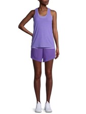 Athletic Works Women's 5" Active Running Shorts, Purple, 2X 20W-22W