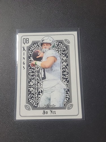 2024 Leaf Draft Bo Nix QB Kings QBK-1 Broncos White