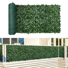 Artificial Faux Ivy Leaves Privacy Fence Screen Panel Cover Home Wall Gate Decor