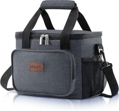 Lifewit Large Lunch Bag Insulated Box Soft Cooler Cooling Tote, 12-Can (8.5L)