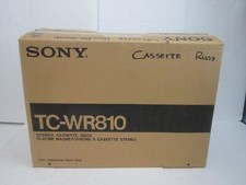 SONY TC-WR810/HX PRO Dolby Stereo DUAL Cassette Deck With Box
