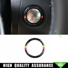 For Benz Mercedes-GLC 2016-2022 Real Carbon Fiber One-Click Startup Switch Cover