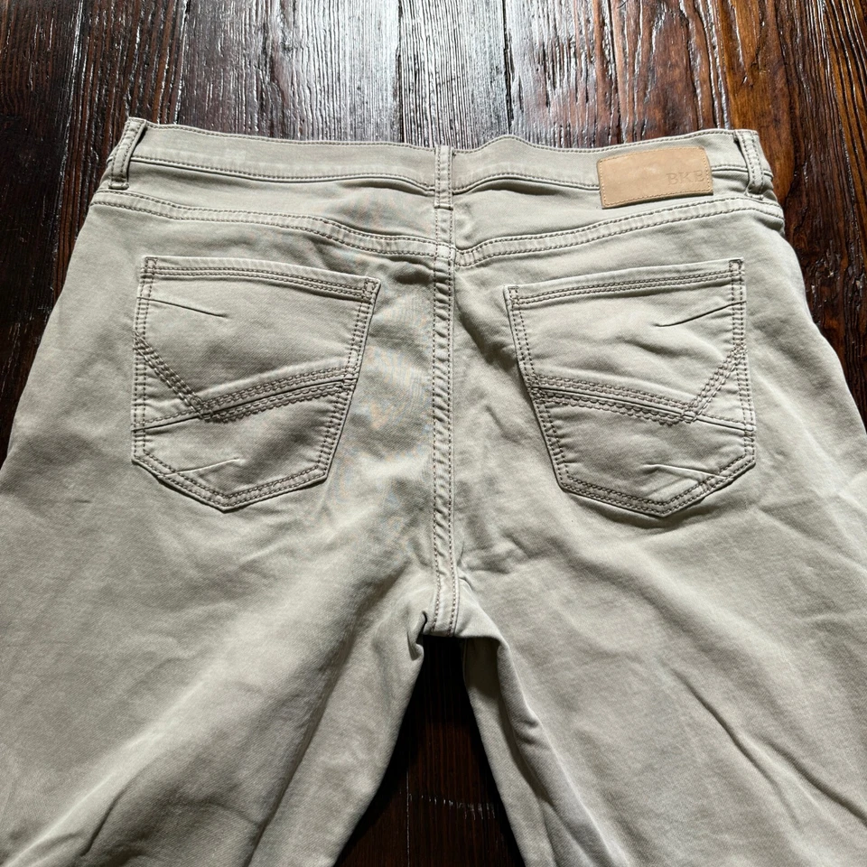 Pantalones BKE Tyler Para Hombre 38x34 Caqui Elastizados Cómodos Lyocell Pierna Recta Foto 3 de 4