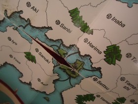 Nobunaga's Ambition II Nintendo NES Foldable Promo Poster Map Insert ONLY