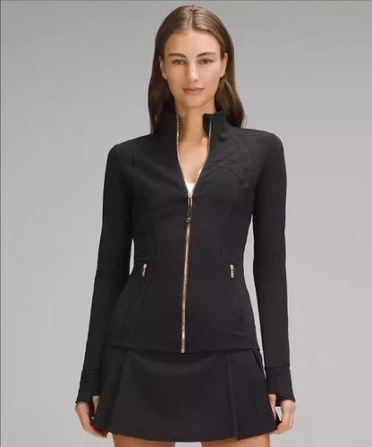 2025 New Women's Define Jacket Black/Gold slim exercise high elastic exercise UK - Picture 16 of 24
