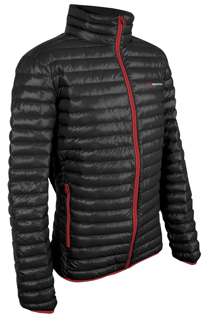 New Black and Red Highlander Outdoor Duck Down Jacket - Unisex Outwear All Sizes