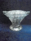 VTG ANCHOR HOCKING ~ EAPC SMALL PEDESTAL WITH FLORAL FROG by  ~ EUC