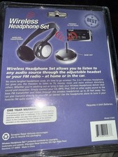 For Fm Radio Only Vintage Electronic Stereo Headset FM Radio NOS IN Package